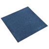 Baldosas De Suelo De Moqueta 20 Uds 5 M² 50x50 Cm Azul Oscuro