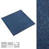 Baldosas De Suelo De Moqueta 20 Uds 5 M² 50x50 Cm Azul Oscuro