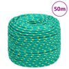 Cuerda De Barco Polipropileno Verde 6 Mm 50 M