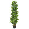 Planta Artificial Árbol De Laurel Con Macetero 150 Cm Verde