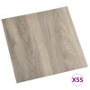 Lamas Para Suelo Autoadhesivas 55 Uds Pvc Gris Taupe 5,11 M²