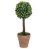 Plantas De Boj Artificial 2 Uds Forma Bola Maceta Verde 56 Cm