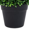 Plantas De Boj Artificial 2 Uds Forma Bola Maceta Verde 27 Cm