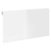 Mesa De Pared Plegable Contrachapada Blanco Brillo 100x60x56 Cm