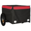 Remolque Para Bicicleta Hierro Negro Y Rojo 30 Kg