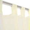 2 Cortinas Color Crema Transparentes 140 X 245 Cm