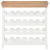 Armario Botellero Mdf Blanco 70x22,5x70,5 Cm