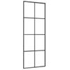 Puerta Corredera Con Set Herrajes Vidrio Esg Aluminio 76x205 Cm