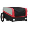 Remolque Para Bicicleta Hierro Negro Y Rojo 30 Kg