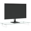 Soporte De Monitor Vidrio Templado Y Metal Blanco 80x35x8 Cm