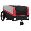 Remolque Para Bicicleta Hierro Negro Y Rojo 30 Kg