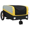 Remolque Para Bicicleta Hierro Negro Y Amarillo 30 Kg