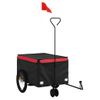 Remolque Para Bicicleta Hierro Negro Y Rojo 30 Kg