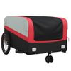 Remolque Para Bicicleta Hierro Negro Y Rojo 45 Kg