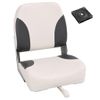 Asiento Plegable Barco Con Respaldo Bajo Correa Fijación 2 Pzas