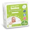 Babysom - Protector Colchón Cuna | Cubre Colchón Bebé - Bambú - 60x120 Cm - Impermeable - Antiácaros - Suave Y Natural - Antiasfixia - Transpirable