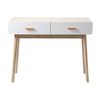 Consola Escandinava 2 Cajones Madera Y Blanco - L 100 X A 75 Cm. - L 100  X A 35  X H 75  Cm