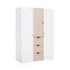 Armario Vestidor 3 Puertas 3 Cajones - Stige - L 141  X A 64  X H 206  Cm