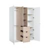 Armario Vestidor 3 Puertas 3 Cajones - Stige - L 141  X A 64  X H 206  Cm