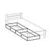 Cama 120 X 200 Con 2 Cajones - L126 Cm