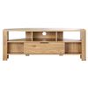 Mueble De Tv De Esquina 1 Cajón Decoración Roble - L120 Cm