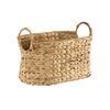 Cesta Pequeña De Jacinto De Agua Con Asas - A21 Cm - L 40  X A 26  X H 21  Cm