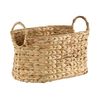 Cesta Pequeña De Jacinto De Agua Con Asas - A21 Cm - L 40  X A 26  X H 21  Cm