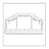 Soporte Para 9 Perchas De Plástico - L 27  X A 13.5  X H 5  Cm - Blanco