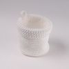 Cesta Redonda Malla Crochet Blanca L 10 X A 10 X H 12 Cm