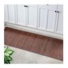 Alfombrilla De Baño De Bambú Marrón Moca 183 X 61 Cm - Madera Oscura