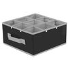 Cajón Organizador 9 Compartimentos - L 26.5  X A 26.5  X H 13  Cm - Gris Claro