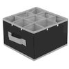 Cajón Organizador 9 Compartimentos - L 26.5  X A 26.5  X H 13  Cm - Gris Claro