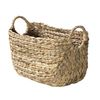 Cesta De Jacinto De Agua Con Asas - 36 X 19 X 22 Cm - L 36  X A 19  X H 22  Cm