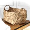 Cesta De Jacinto De Agua Con Asas - 46 X 27 X 27 Cm