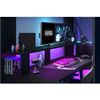 Cama Infantil Entrepiso Combinada Led Gamer Online - 90 X 200 Cm - Neg