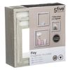 Set 3 Estantes De Pared Fixy Cubo Gris Efecto Roble