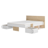 Cama Con Almacenaje 140 X 190 Cm - L 160  X A 194  X H 80  Cm