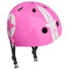 Sello Casco Rosado De La Estrella Del Patí­n