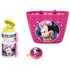 Disney Minnie Combo Bin + Botella + Campana