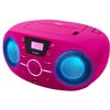 Radio Portátil Cd Usb Rosa + Altavoces Luminosos Cd61rsusb Bigben