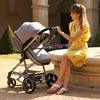 Giulia 3 En 1 Silla De Paseo Combinado Para Niños - Asiento De Coche Beone (grp 0+) 4 Estrellas Adac - Bolsa De Cambio Y Protector De Lluvia