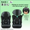 Race I 76-140 Cm R129 I-size Silla De Auto Con Cinturón - Para Niños De 3 A 10 Años - Reposacabezas Regulable En Altura - Base Reclinable - Made In France - Flamingo