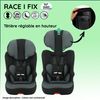 Race I Fix 76-140 Cm R129 I-size Silla De Auto Isofix - Para Niños De 3 A 10 Años - Reposacabezas Regulable En Altura - Base Reclinable - Made In France - Koala