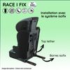 Race I Fix 76-140 Cm R129 I-size Silla De Auto Isofix - Para Niños De 3 A 10 Años - Reposacabezas Regulable En Altura - Base Reclinable - Made In France - Koala