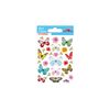 Pegatinas - Mariposas Multicolores - Purpurina - 7,5 X 10 Cm