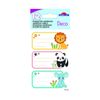 12 School Tags - Rectangle - Small Animals - Gold