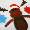 Pegatinas De Gel Para Ventanas De Navidad - Reno Rudolf