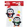 Pegatinas De Gel De Navidad Para Ventanas - Dúo De Pingüinos