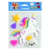 Pegatinas De Gel Para Ventanas - Unicornio - Purpurina