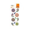 Pegatinas En Relieve Con Purpurina - Mandalas Florales